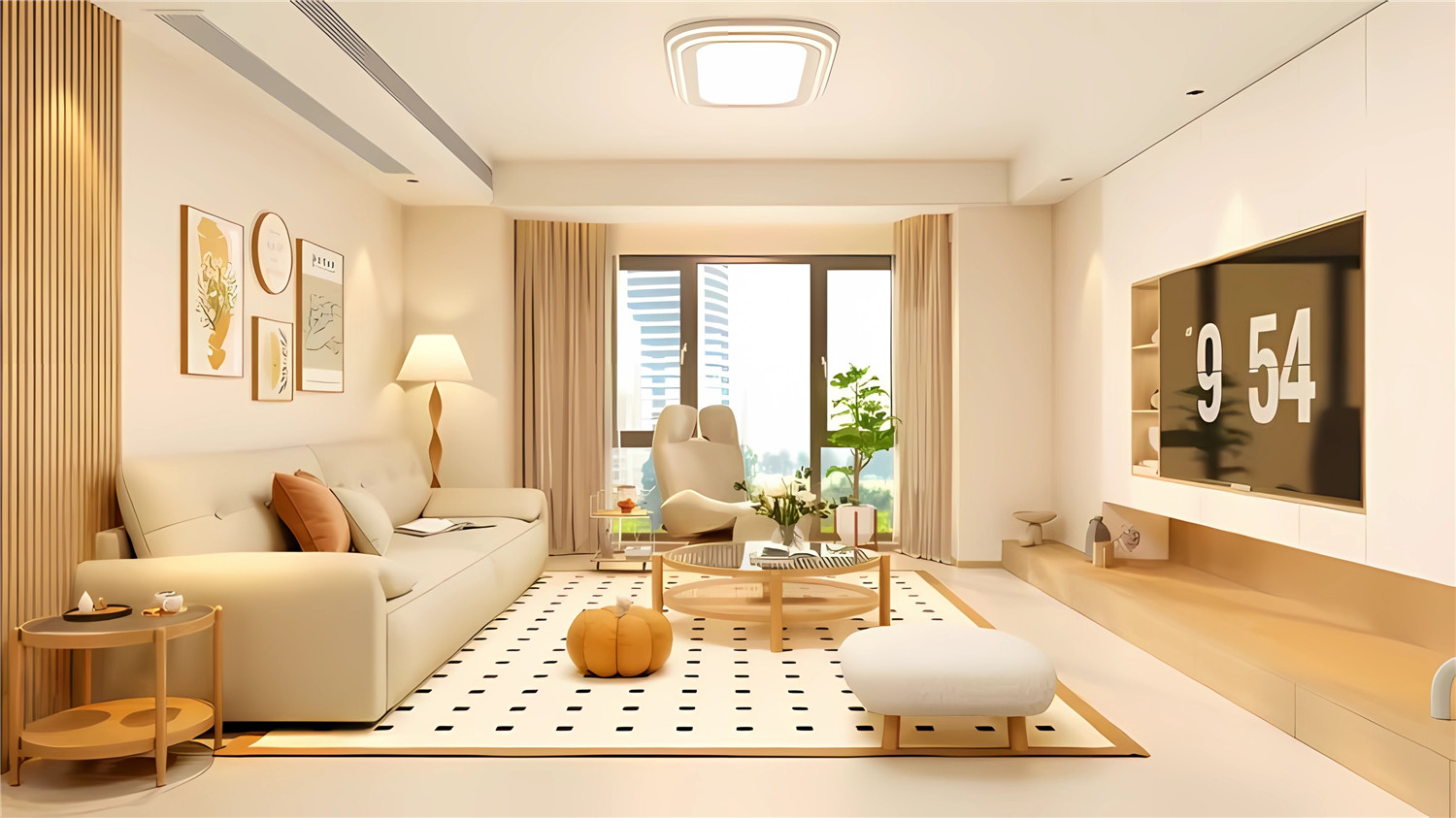 田園小區裝修,奶油田園風