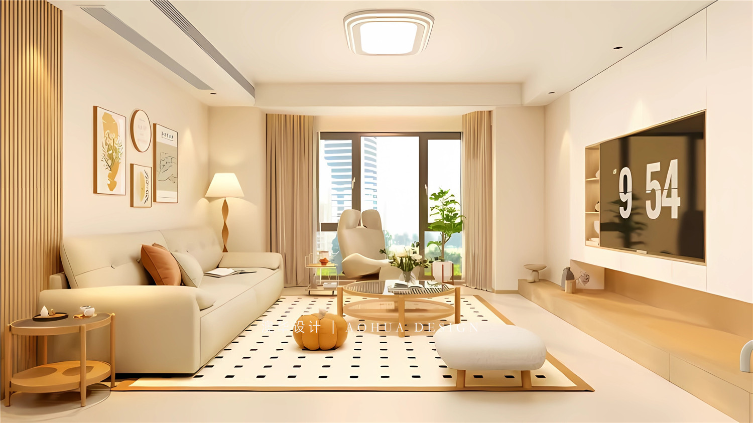 田園小區裝修,奶油田園風