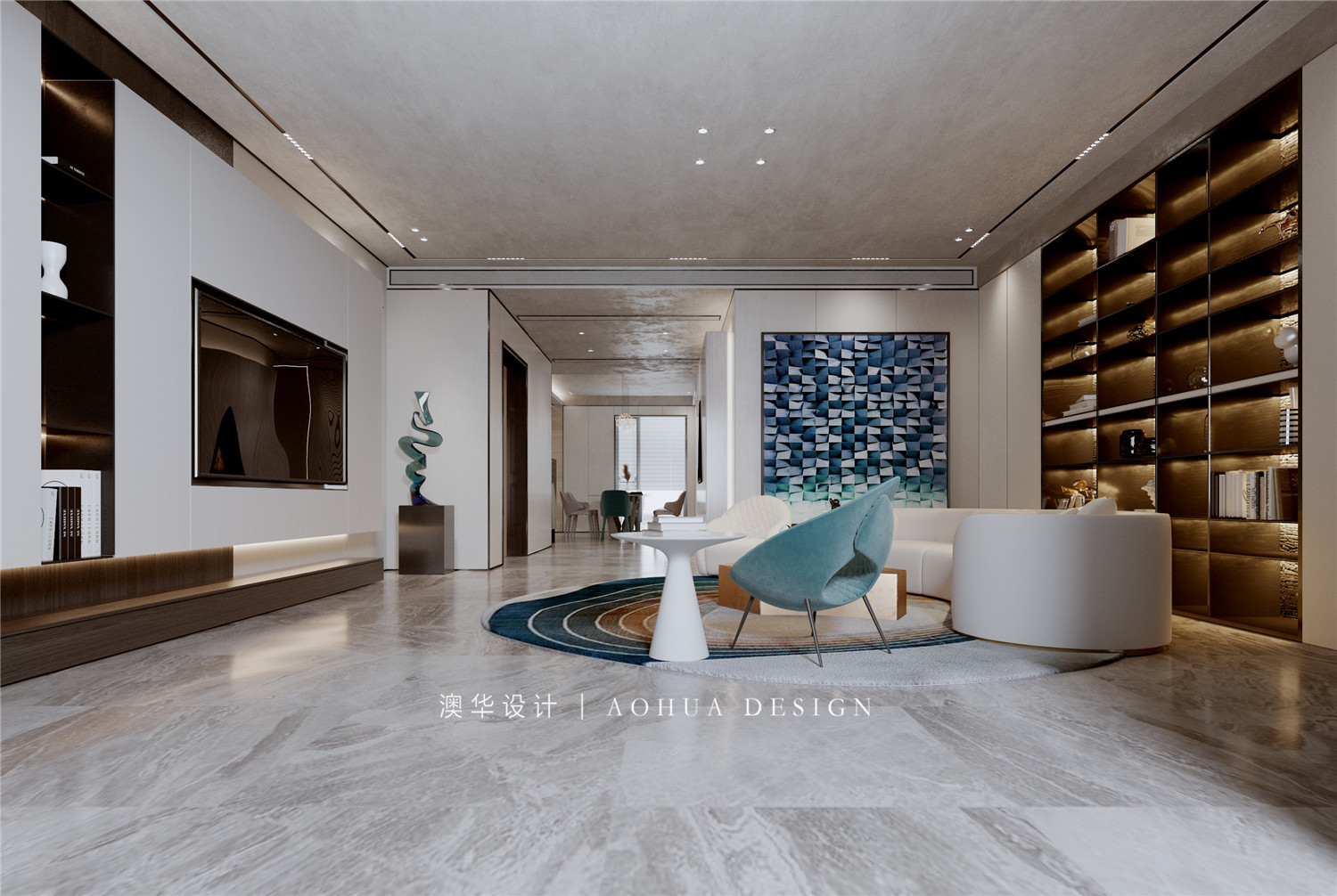 大戶型裝修,意式輕奢風格